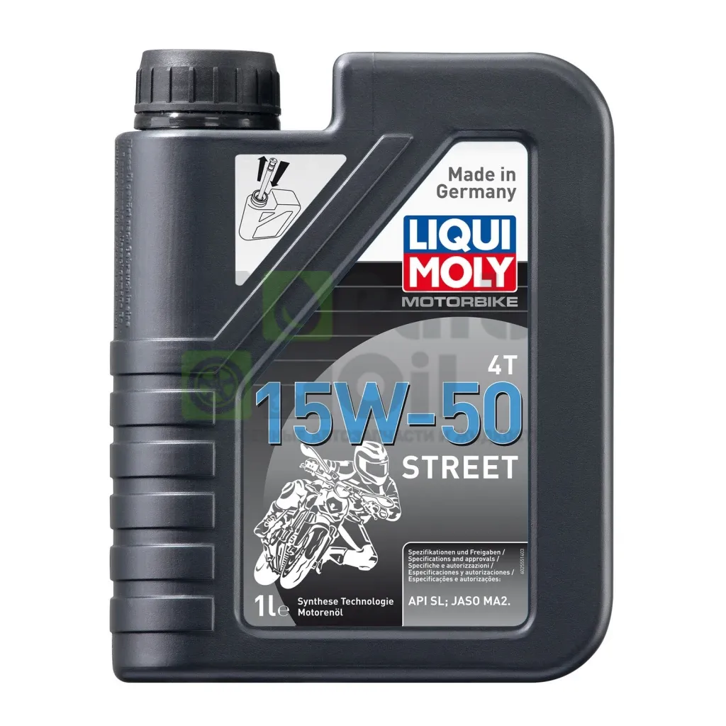 Моторное масло 4-х тактное Liqui Moly Motorbike 4T Street 15W-50 синтетическое 1 л